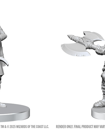 D&D Nolzurs Unpainted: W28 Assassin & Berserker