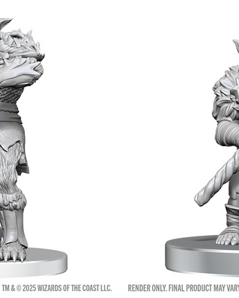 D&D Nolzurs Unpainted: W28 Bugbear Stalker & Goblin Hexer