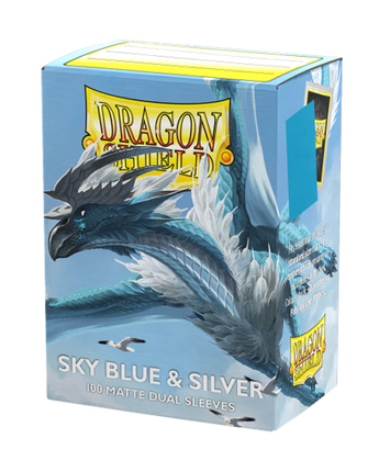 Dragon Shield 100ct Dual Matte - Sky Blue and Silver
