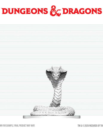 D&D Nolzurs Unpainted: W29 Guardian Naga