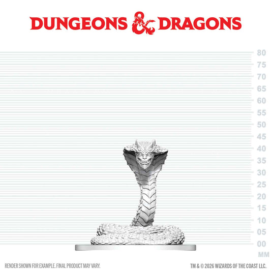 D&D Nolzurs Unpainted: W29 Guardian Naga