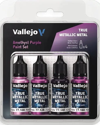True Metallic Metal Paints: Amethyst Purple Paint Set
