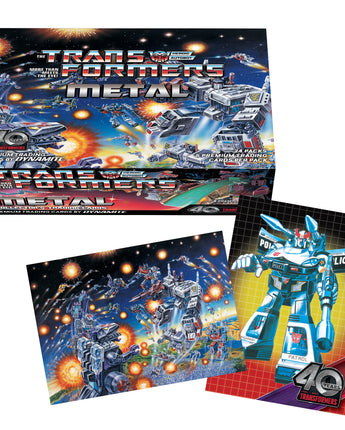 Transformers 40th Metal Trading Cards Collector Display