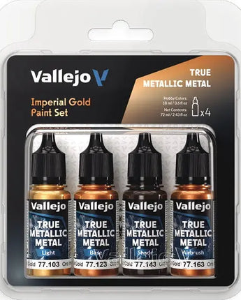 True Metallic Metal Paints: Imperial Gold Paint set