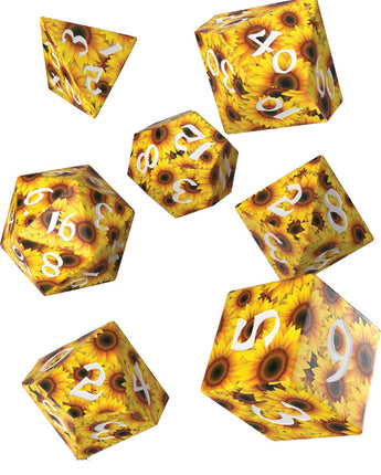 Full Art Sunflower Dice Set