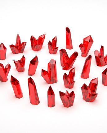 GSW: RED GLOW Resin Crystals - Large