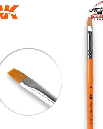 AKI Flat Brush: Synthetic No. 4