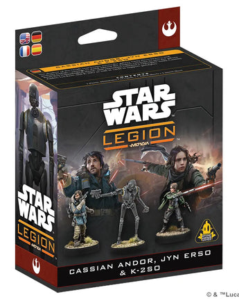Star Wars Legion Cassian Andor, Jyn Erso & K-2SO