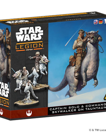 Star Wars Legion Captain Solo & Commander Skywalker on Tauntauns