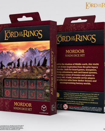 Lord of the Rings Dice: Mordor D6 Set (10)