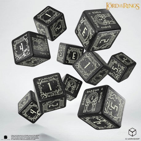 Lord of the Rings Dice: Moria GLOW IN THE DARK D6 Set (10)
