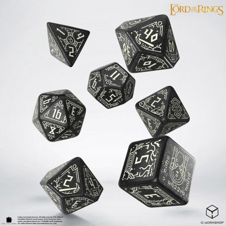 Lord of the Rings Dice: Moria GLOW IN THE DARK RPG Set (7ct)