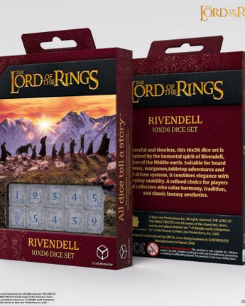 Lord of the Rings Dice: Rivendell Stone D6 Set (10)