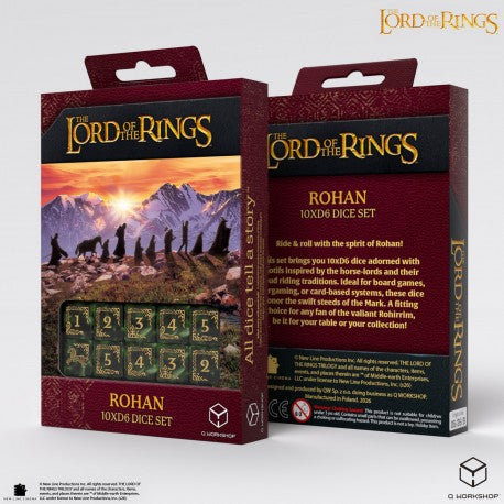 Lord of the Rings Dice: Rohan D6 Set (10)