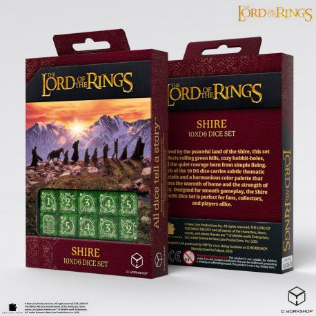 Lord of the Rings Dice: Shire D6 Set (10)