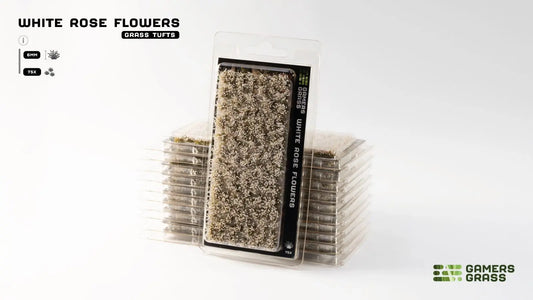 Gamers Grass - White Rose Flowers