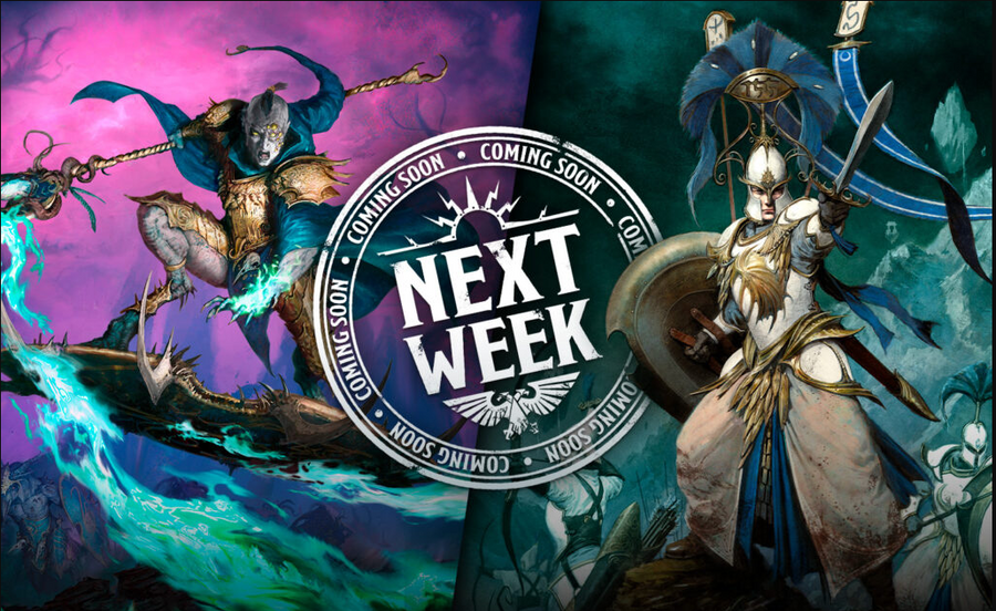 The Disciples of Tzeentch battle the elves of the Lumineth Realm-Lords in the mortal realms of Age of Sigmar Fabricator's Forge