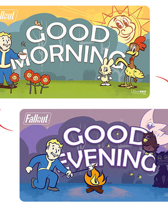Fallout Double-Sided Playmat - Vault Boy Good Morning / Good Evening 