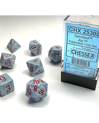 Chessex Dice: 7-Die RPG Set - Speckled: Air 