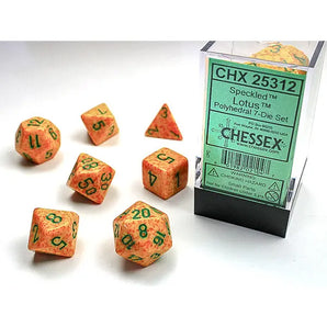 Chessex Dice: 7-Die RPG Set - Speckled: Lotus 
