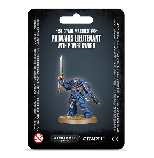 Space Marines Lieutenant With Power Sword