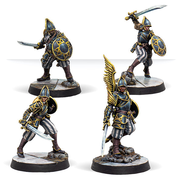 Load image into Gallery viewer, Warcrow: Hegemony - Black Legion Bucklermen
