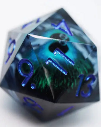 35mm Moving Eye D20 - Blue Cyclops Eye (1) 