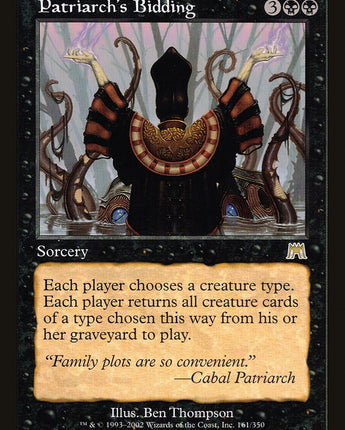 Patriarch's Bidding