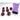 Chessex Dice: Gemini 7-Die RPG Set - Purple-Red/Gold 