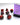 Chessex Dice: Gemini 7-Die RPG Set - Purple-Red/Gold 