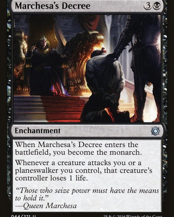 Marchesa's Decree