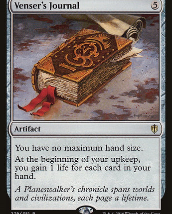 Venser's Journal