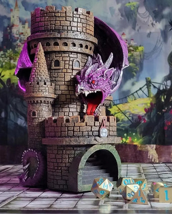 Dragon’s Keep Dice Tower (Purple) 