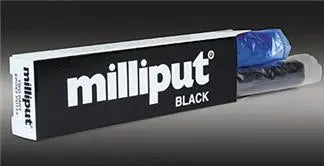 Milliput Medium Fine Black 2-Part Self Hardening Putty 