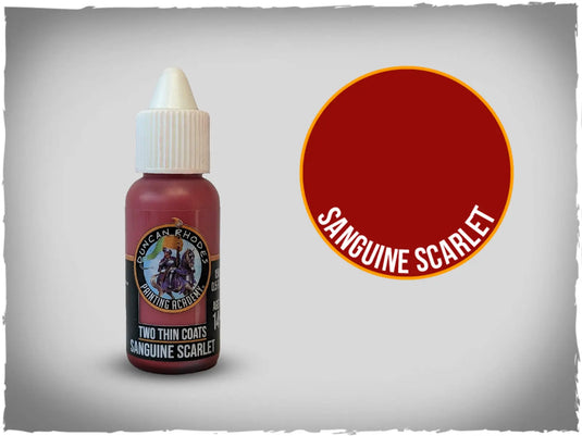 Two Thin Coats Sanguine Scarlet 