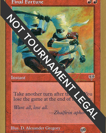 Final Fortune - 1998 Ben Rubin (MIR) (SB)