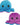 Reversible Octopus Plushie: Purple and Blue 