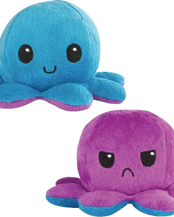 Reversible Octopus Plushie: Purple and Blue 