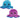 Reversible Octopus Plushie: Purple and Blue 