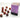 Chessex Dice: Gemini 12mm D6 (36) - Purple-Red/Silver