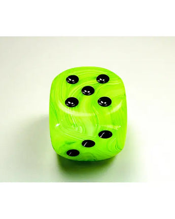 Chessex Vortex 50mm Dice - Bright green/Black 