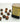 Chessex Dice: Special 12mm D6 (36) - Lustrous: Gold/Silver 