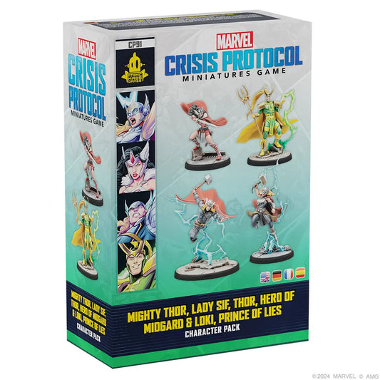 Crisis Protocol Mighty Thor, Lady Sif, Thor, Hero of Midgard & Loki, Prince of Lies 