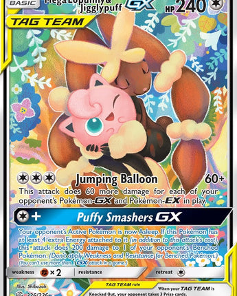 Mega Lopunny & Jigglypuff GX (Alternate Full Art)