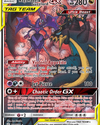 Naganadel & Guzzlord GX (Alternate Full Art)