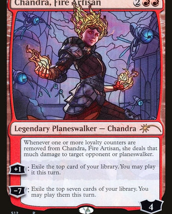 Chandra, Fire Artisan (Stained Glass)