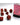 Chessex Dice: Gemini 7-Die RPG Set - Scarab: Scarlet/Gold 