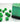 Chessex Dice: Opaque 12mm D6 (36) - Green/White 