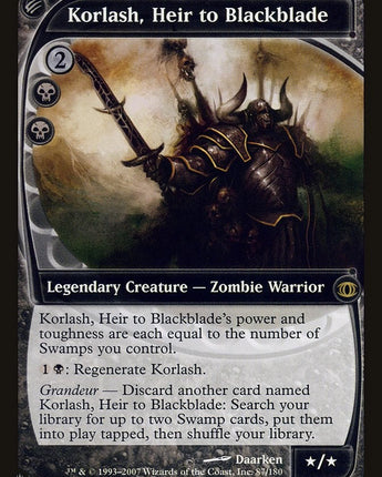 Korlash, Heir to Blackblade