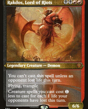Rakdos, Lord of Riots (Foil Etched)